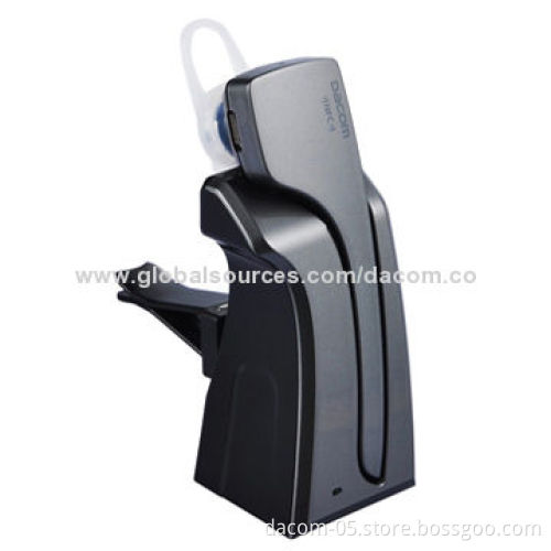 Dacom A2DP Function Wireless Bluetooth Headset Car Kit with External Charging Dock